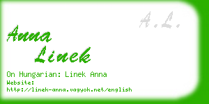 anna linek business card